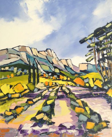 L'artiste JIEL - LES VIGNES DE LA SAINTE VICTOIRE L'artiste JIEL - LES VIGNES DE LA SAINTE VICTOIRE