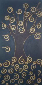 Peinture de STEPHANIE THEUVENIN: L'arbre-trésor
