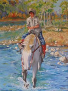 Peinture de Gerard Bahon: City Cowboy