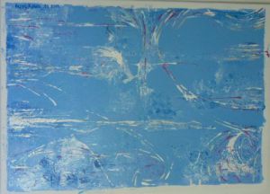 Peinture de Artistikvane: Blue & Méandres