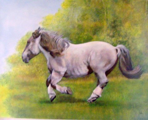 gallop - Peinture - gizelia