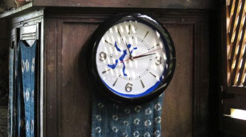 Blue clock - Peinture - MARIE INDIGO Blue clock - Peinture - MARIE INDIGO