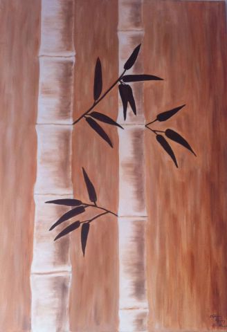 Bambou 3 - Peinture - STEPHANIE THEUVENIN