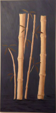 Bambou 4 - Peinture - STEPHANIE THEUVENIN