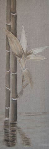 Bambou 5 - Peinture - STEPHANIE THEUVENIN