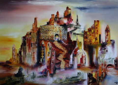 Les cités universelles - Peinture - Sophie SIROT