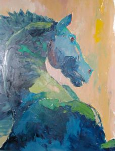 Voir cette oeuvre de hannah: cheval bleu