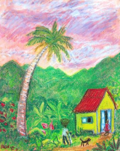 L'artiste MARIE INDIGO - Sunset in the bush