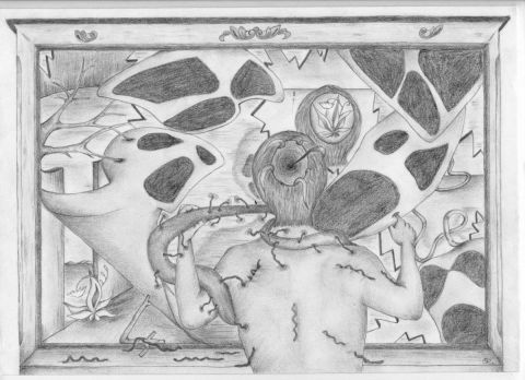 Ultime combat contre le parasite un matin d'avril - Dessin - oraerns Ultime combat contre le parasite un matin d'avril - Dessin - oraerns