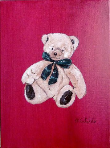 L'artiste peinture-montagne - ours blanc