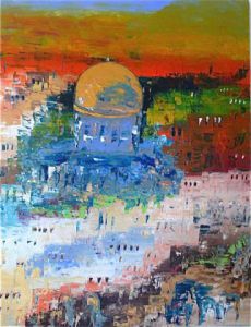 Peinture de LEPRIN: JERUSALEM LA GRANDE BELLE