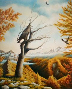 Peinture de Clement MOUCHE: aigle