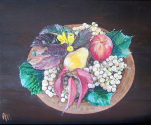 Peinture de annie massollo: Fruits d'Automne