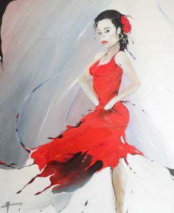 Peinture de MICHEL GAMBIER: la danseuse