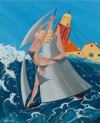 L'artiste MICHEL GAMBIER - Fille de la mer