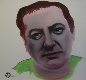 Peinture de Alain Dal Molin: Clown triste
