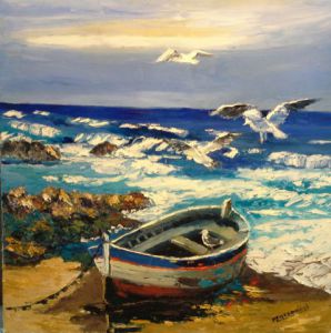 Peinture de Dany MARCODINI: La barque