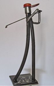 Sculpture de Roger FLORES: Swing Golf