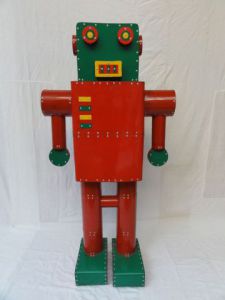 Oeuvre de Cyrille Plate: Robot rouge