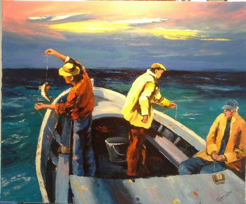L'artiste Dany MARCODINI - les trois pêcheurs