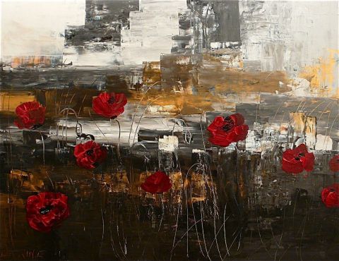 Comme un petit coquelicot - Peinture - LEPRIN Comme un petit coquelicot - Peinture - LEPRIN