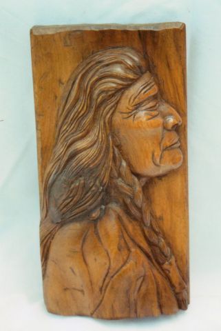 Profil Amérindien - Sculpture - Clement MOUCHE