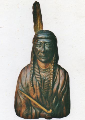 Amérindien - Sculpture - Clement MOUCHE