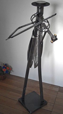 Violoniste  - Sculpture - Roger FLORES