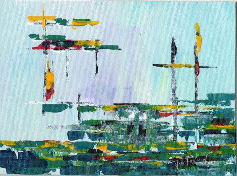 Port de plaisance - Peinture - Yves Fremin Port de plaisance - Peinture - Yves Fremin