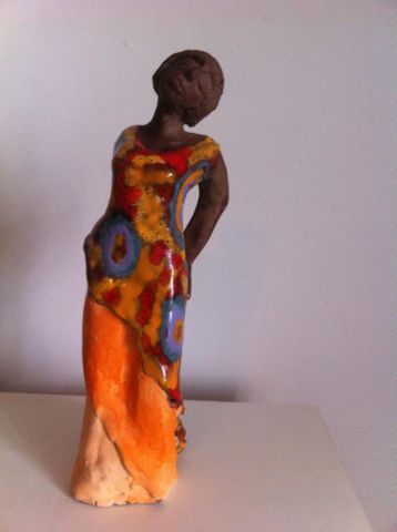 femme africaine - Sculpture - monique josie