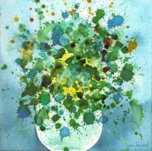 Peinture de Yves Fremin: Le bouquet