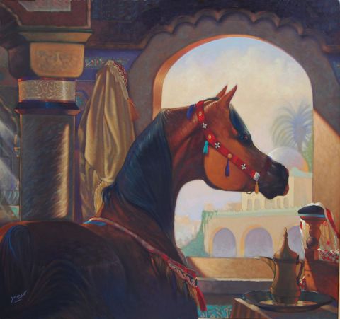 cheval de palais - Peinture - benaissa youcef