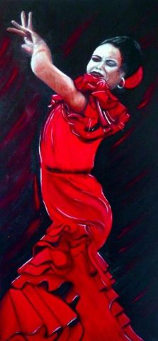 L'artiste Martine YVOREL - Flamenco