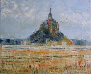Peinture de Meryl QUIGUER: Le mont St Michel