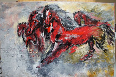 L'artiste SEVY - Camargue chevaux