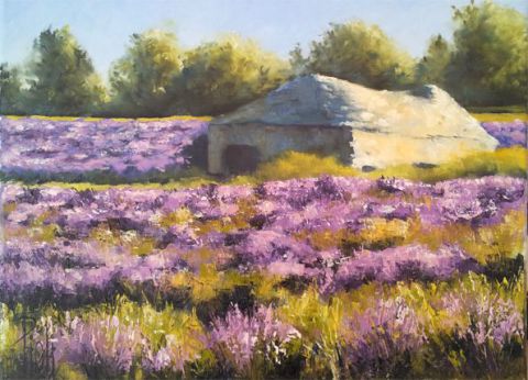 Parfum de Lavandes - Peinture - sylvie pioli Parfum de Lavandes - Peinture - sylvie pioli