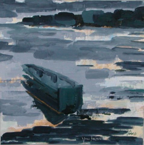 L'artiste Yves Fremin - échoué à marée basse 4