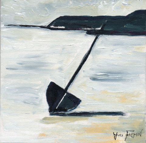 L'artiste Yves Fremin - échoué à marée basse 7