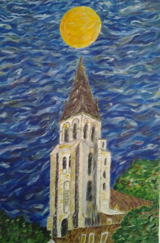 La lune comme un point sur un i - Peinture - Freddy La lune comme un point sur un i - Peinture - Freddy