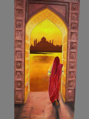 les portes de l'inde - Peinture - lisky