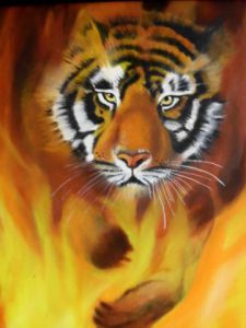 Voir cette oeuvre de lisky: Tigre sortant des flammes