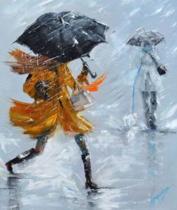 Peinture de Chantal  Urquiza: encore la pluie !!!!!!