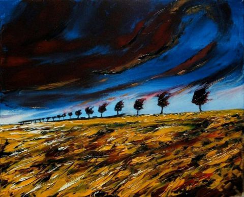 L'artiste PASCAL BAUDOT - Crépuscule sur les blés