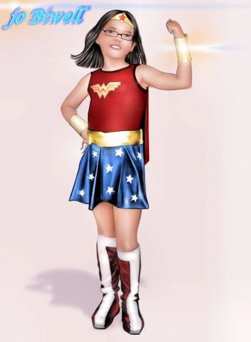 L'artiste jo biwell - mini Wonder Woman