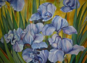 Voir cette oeuvre de Cate Evans: Blue Irises