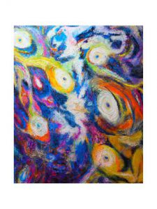 Peinture de Paoli: Les  galaxies