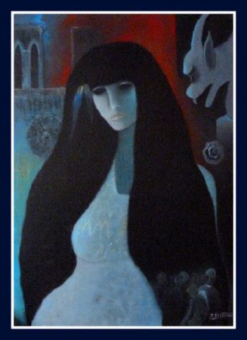 BELLE - (Esméralda ND de Paris) - Peinture - Monique Bossicart BELLE - (Esméralda ND de Paris) - Peinture - Monique Bossicart
