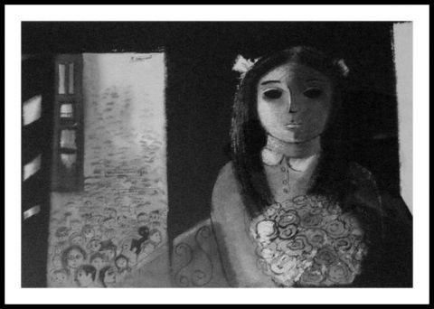 LA MARCHE BLANCHE _ CHINE - Peinture - Monique Bossicart LA MARCHE BLANCHE _ CHINE - Peinture - Monique Bossicart