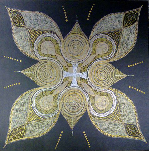 Full moonlight dreaming - Peinture - GanaDji Full moonlight dreaming - Peinture - GanaDji