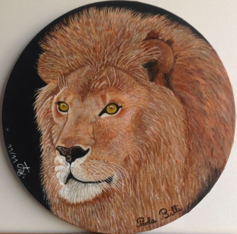 Lion - Peinture - Paola Billi